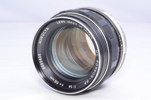 Minolta rokkor 58mm f1 4 - minolta, rokkor-pf
