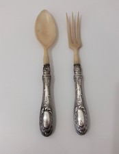 Arg. 800 - Set forchetta e cucchiaio da portata