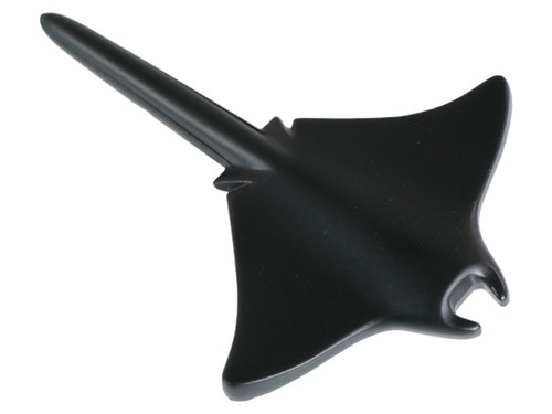 Emblema manta ray lato nero - emblema,