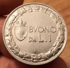 1 Lira 1922 Italia Seduta