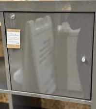 Inserto IKEA KALLAX con anta grigio lucido 13x13" 703.342.22 - NUOVO