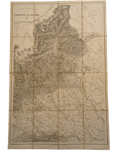 Antica carta stradale della