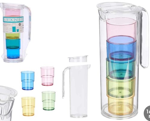 Set brocca 4 bicchieri - set,