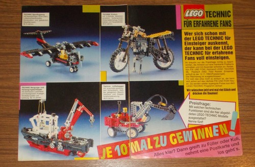 Rara pubblicità lego - lego, technic