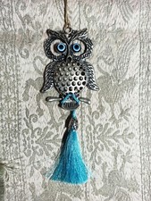 Gufo in metallo turco - portafortuna - scacciasogni 