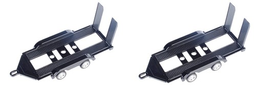 Lot remorques plateaux porte - lot, 2