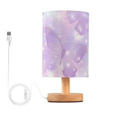 Lampada da comodino viola