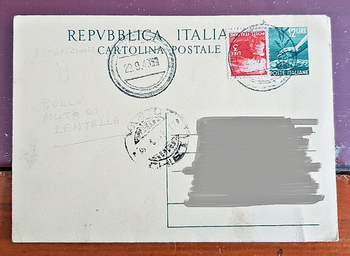 Storia postale annullo muto - storia,