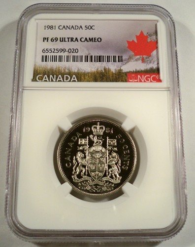 1981 canada 50c ngc pf69ucam - ngc,