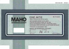 MAHO AG 1992 Pfronten Allgäu