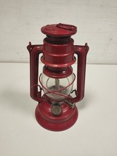 Lanterna a Petrolio "Meva" Lume in Acciaio H 24 cm Rossa