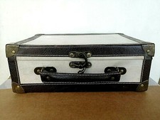 Valigia portasigari pelle alcantara vintage scatola cubani cofanetto deco'