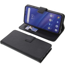 Custodia per UMIDIGI A5 Pro stile libro custodia protettiva custodia cellulare libro nera