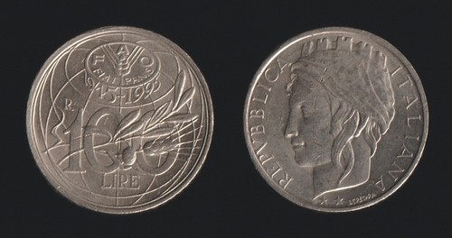 100 lire 1995 fao - fao, f.a.o.