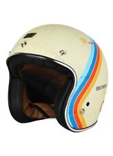 Casco moto jet retrò stile
