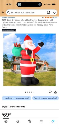 Babbo natale gonfiabile - babbo,