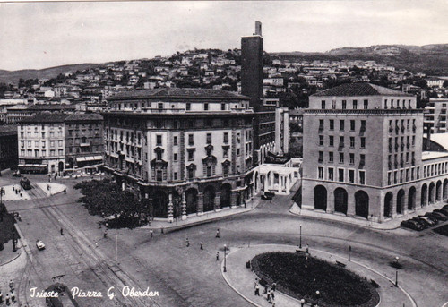 Cartolina trieste piazza - trieste, ,piazza