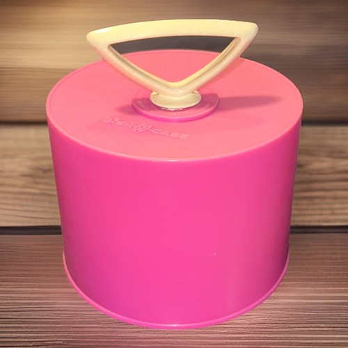 Vintage pink disk case - disk, 45