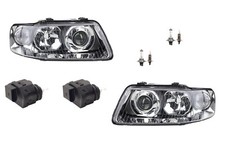 Set Fanali Adatto A per Audi A3 8L 00-03 + H7 H1 Sinistra Destra M.Servomotore