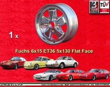 1 cerchio Porsche Fuchs 944 Felgen 6x15N  1 Stk pc. wheel jante full polished