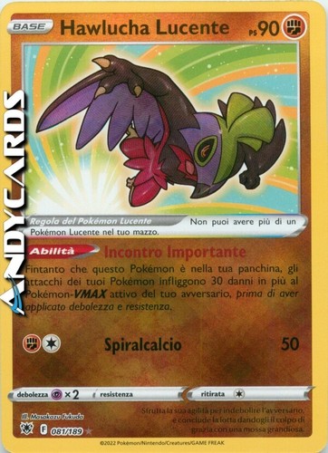 Hawlucha lucente 081 189 - hawlucha, •
