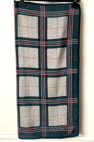 Foulard carré soie - de, vintage