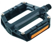 Pedali Flat Shimano ZP-870 Policarbonato Perno su Cuscinetto Filetto 9/16 Nero