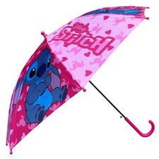 OMBRELLO STITCH DISNEY PER BAMBINI IN TESSUTO CON APERTURA AUTOMATICA 8 RAGGI