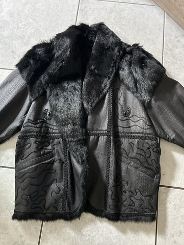 Giacca vera pelle pelliccia - giacca,