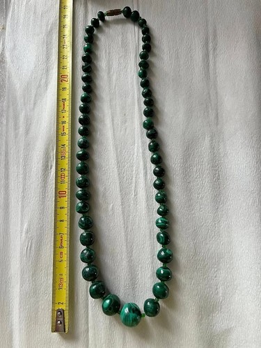 Collana malachite pietra dura - collana, (pietra