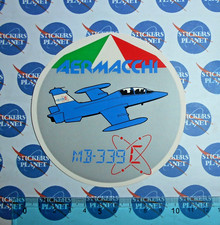 ADESIVO STICKER VINTAGE AUTOCOLLANT AUFKLEBER AERMACCHI MB 339C ANNI 80