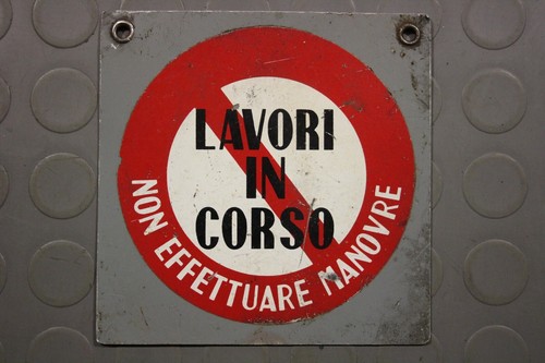 Insegna cartello industriale - insegna,