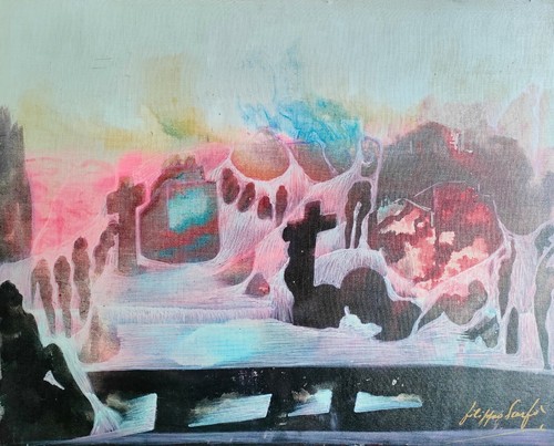 Dipinto artista pluripremiato - artista,