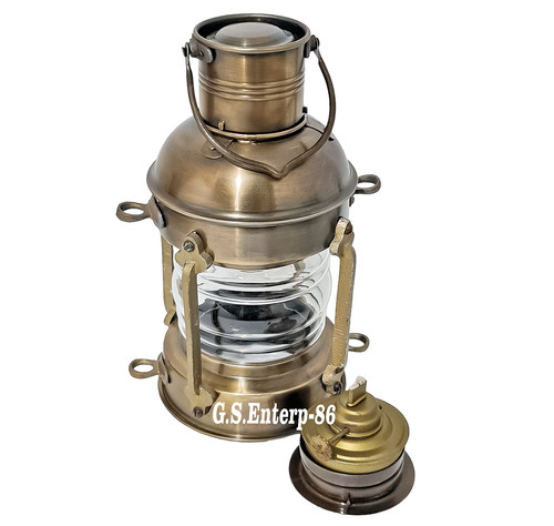 Lanterna olio ottone - lanterna,