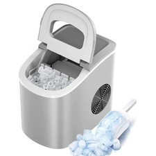 Macchina Fabbricatore Ghiaccio DCG IC4888N 10 KG/24H 150W, Capacita 1,7l Argento