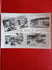 CARTOLINA CASTELGANDOLFO - RISTORANTE BAR PIZZERIA DEI PESCHI  - VIAGGIATA 1962