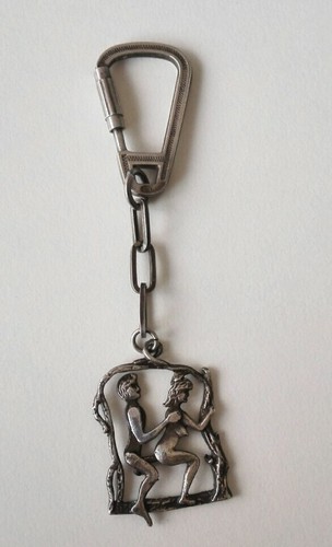 Portachiavi vintage argento