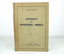 APPUNTI DI PATOLOGIA MEDICA 2 II Carando Gerona 1951 Libreria Cortina LIBRO