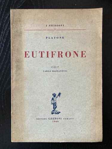 1945 eutifrone platone - eutifrone, carlo