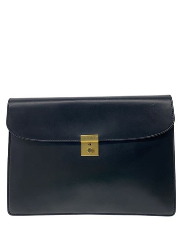 Valextra black business bag - black,