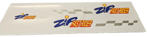 Adesivi zip fast - rider, kit