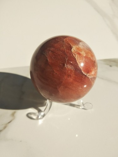 Sfera pietra giada rossa - pietra,