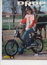 advertising Pubblicità-MOTO MALAGUTI DROP  1978 CICLOMOTORI ITALIANI