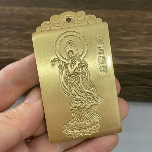Ciondolo guanyin ottone doppia - ciondolo,