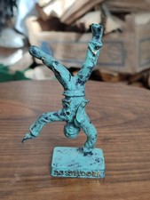 Statuetta Radschläger Dusseldorf Bronzo Ottone? Walter Bosse ? 