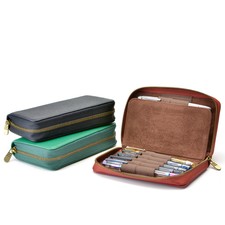 Astuccio portapenne in pelle