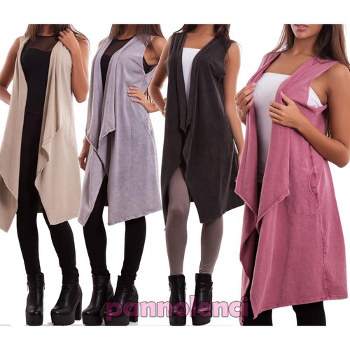 Gilet donna senza chiusura