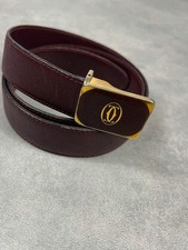 Ceinture cuir bordeaux vintage