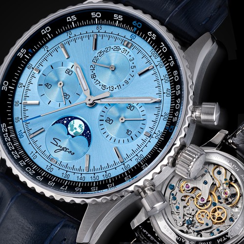 Orologio uomo sugess moonphase - orologio,