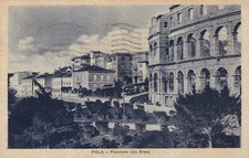 CARTOLINA DI POLA ,PANORAMA
